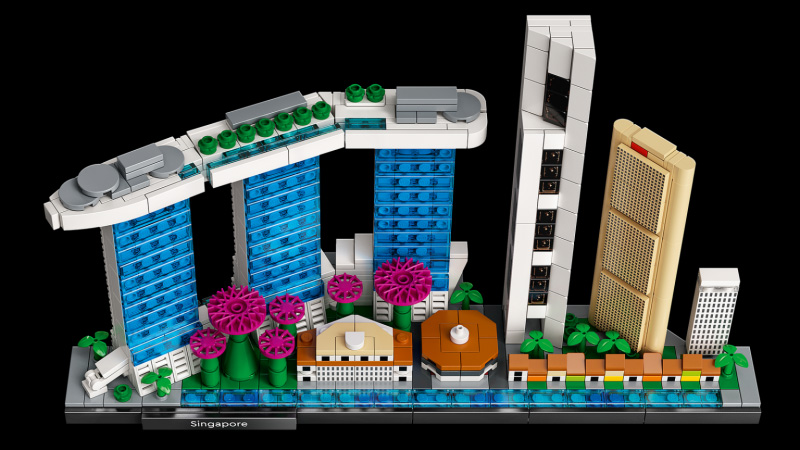 乐高建筑系列之新加坡滨海湾金沙酒店