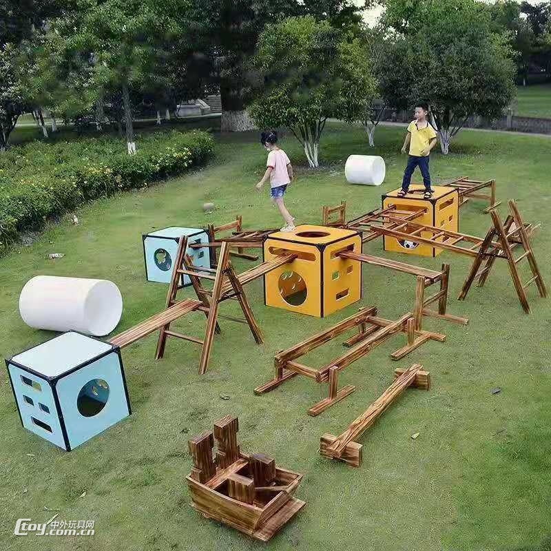 幼儿园安吉玩具组合 儿童户外滚筒 儿童攀爬梯组合