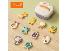 新生儿手摇铃早教益智磨牙牙胶玩具0-1岁婴儿牙胶摇铃套装