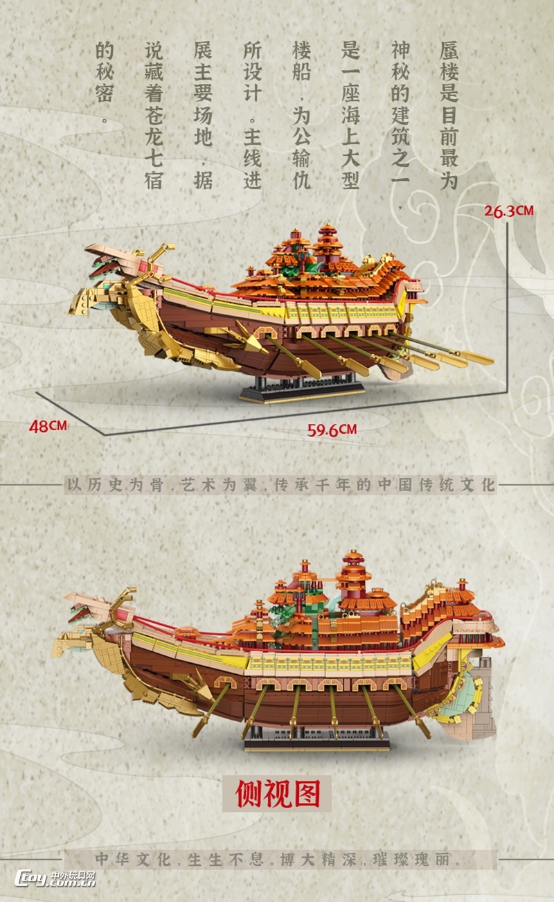 忠信社迪库秦时明月正版授权积木-蜃楼批发,厂家报价 - 中外玩具网