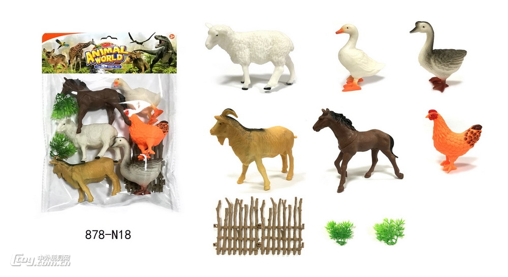 新款软胶农场动物系列