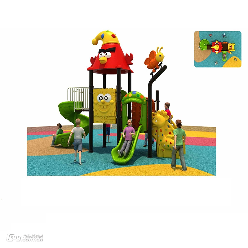 儿童乐园中型游乐玩具滑梯 广西小博士滑梯室内户外攀爬组合玩具