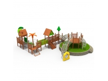 大型幼儿园滑梯组合儿童室外游乐设备木质系列滑梯拓展定制
