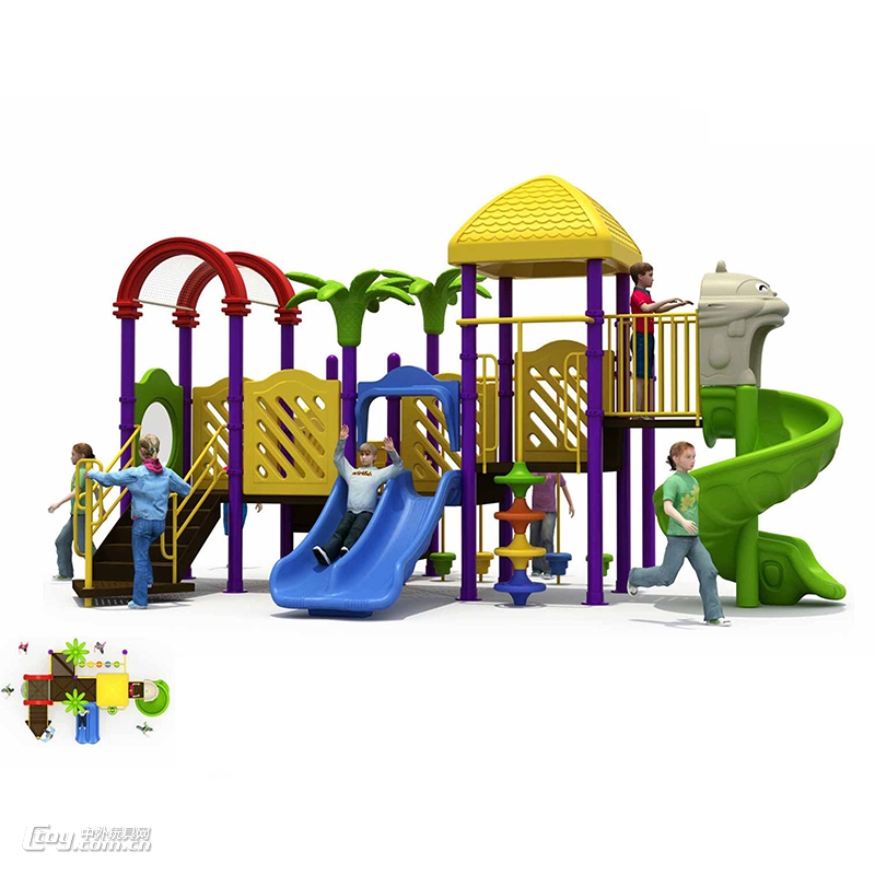 供应大型玩具滑梯 游乐场景区儿童组合滑梯拓展设施