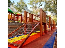 大型户外实木攀爬玩具 攀爬架荡桥木制滑梯组合感统训练游乐设施