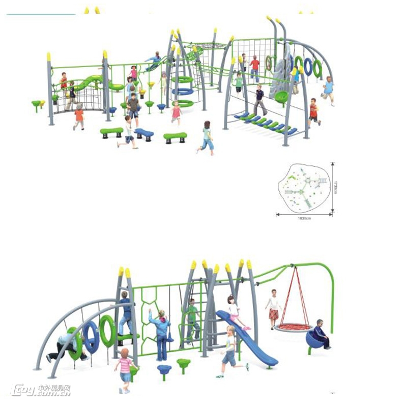 供应儿童户外拓展攀爬公园组合不锈钢滑梯 行走组合厂家直销