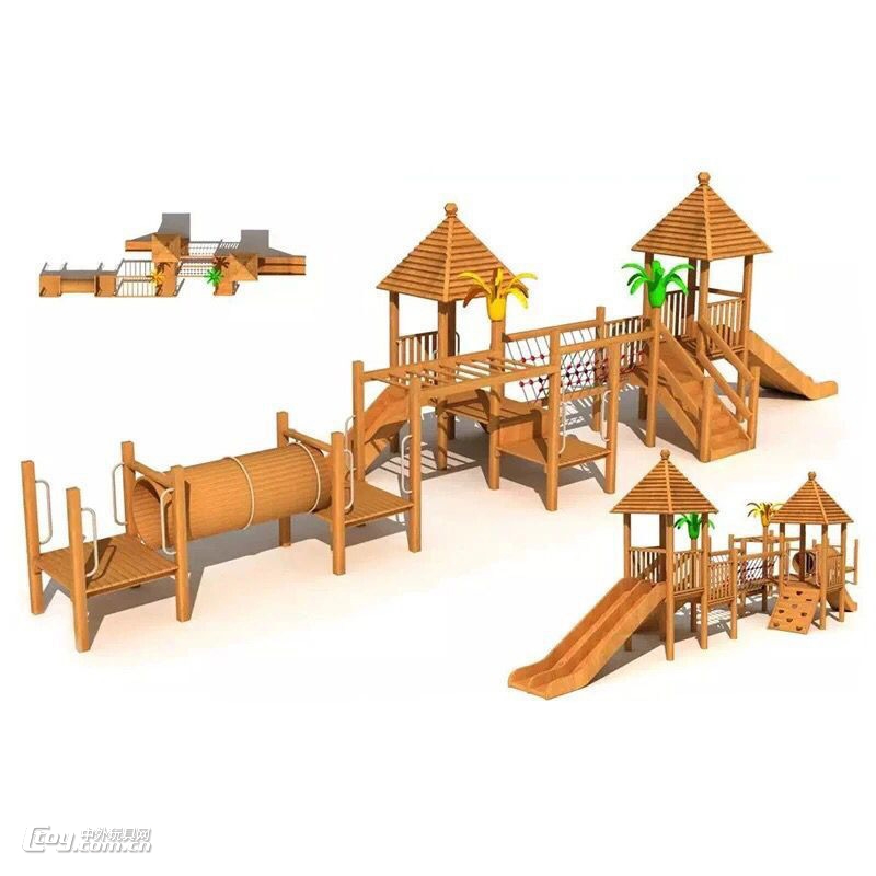景区公园游乐园林儿童攀爬钻网定制幼儿园大型体能拓展设备