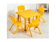 批发儿童长方形课桌椅 幼儿塑料家具课桌椅厂家