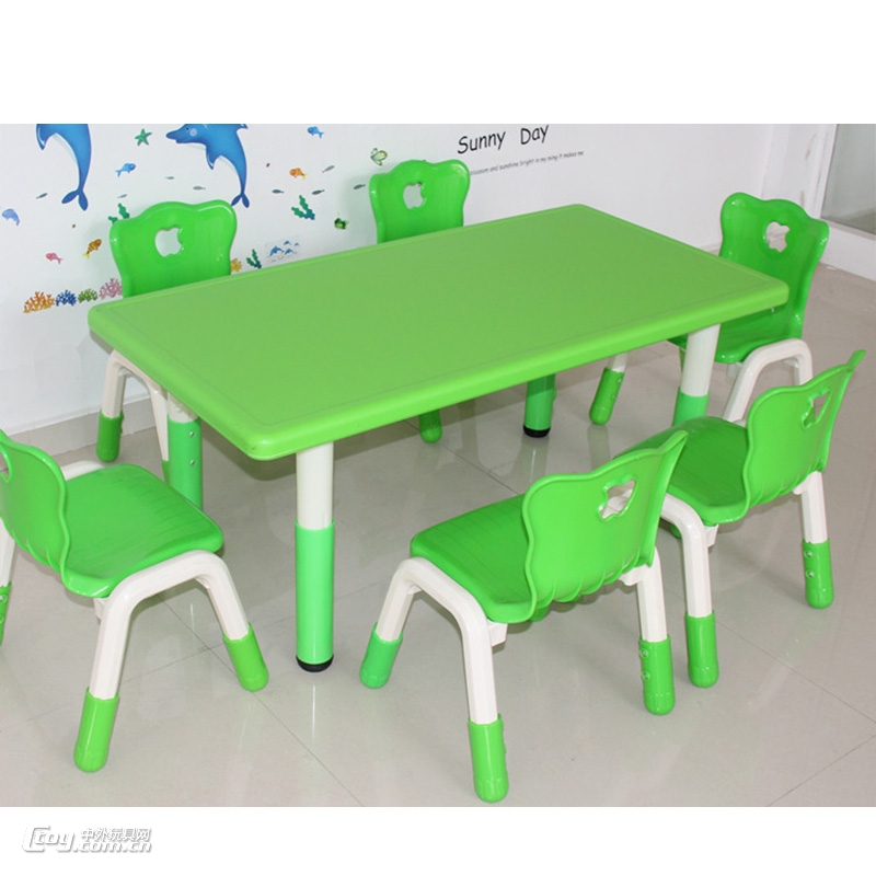 直销幼儿家具塑料桌椅幼儿园配套家具
