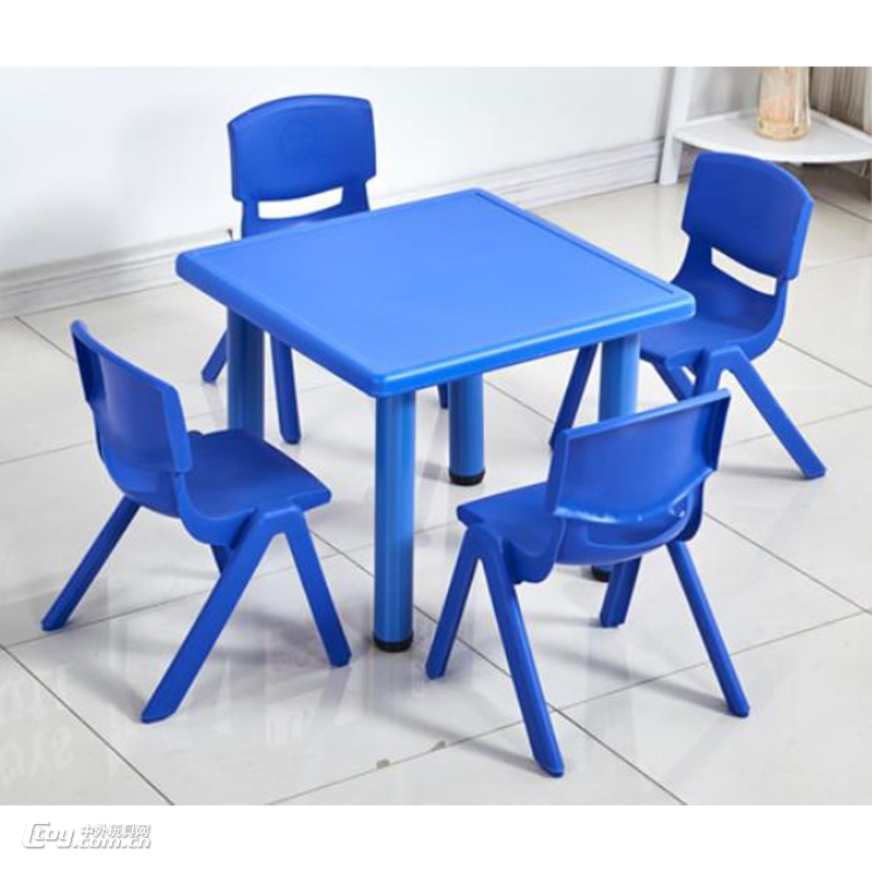 新款学校彩色塑料学生课桌椅配套儿童家具