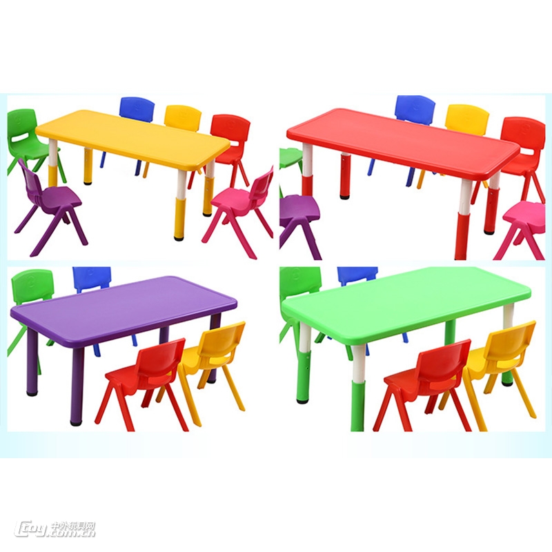 直销儿童家具 幼儿园工程塑料桌椅 幼儿家具厂批发