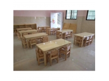 供应儿童樟子松写字学习课桌椅家具儿童家具长方形学习桌