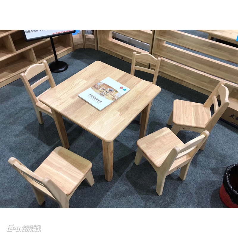 可定做儿童半圆桌桌子 六人长方桌幼儿园专用桌子家具