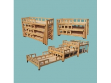 供应午托班培训机构儿童午睡床 幼儿园木制床家具可定做
