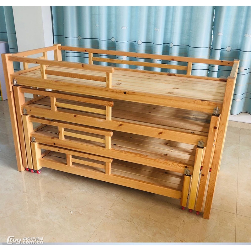 供应幼儿家具厂木质组合床儿童睡床家具