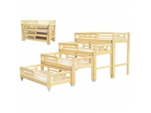 批发午托班幼儿床铺叠叠床 培训机构多层木质床家具