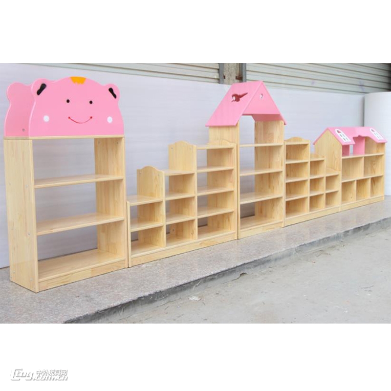 新款幼儿园室内木制区角组合柜 儿童玩具柜衣帽柜家具批发