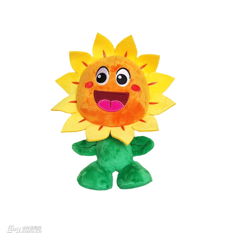 定制仿真毛绒玩具植物太阳花卡通玩偶布艺填充玩偶来图打样