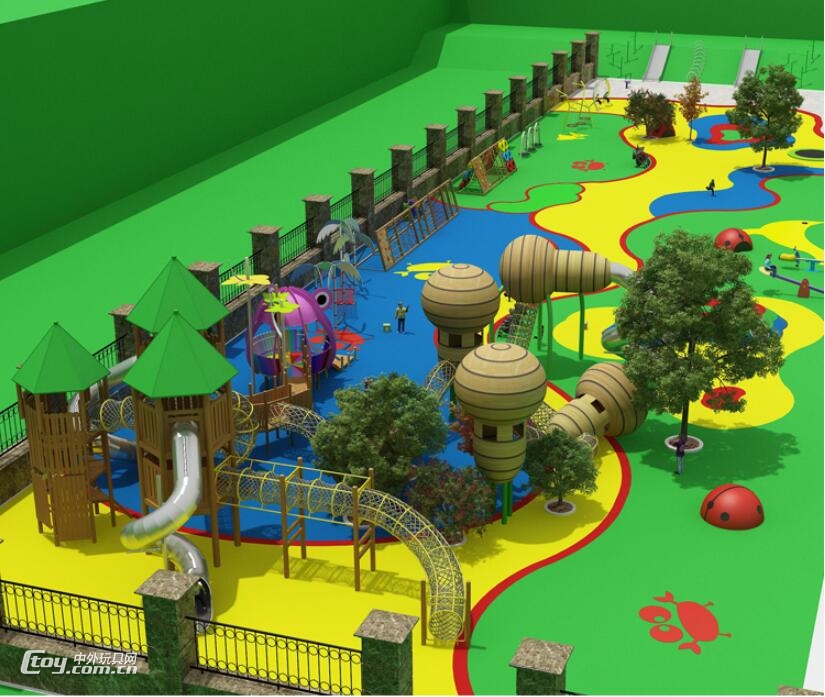 公园微地形乐园整体设计 室外儿童综合乐园配套游乐玩具厂家