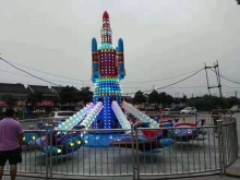 好玩的户外游乐设备广场游乐设施自控飞机袋鼠跳