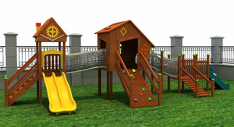 幼儿园木质滑梯 户外大型实木攀爬攀岩儿童乐园游乐设施价格