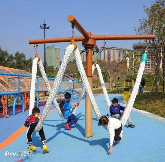 亲子农场儿童攀爬设备 休闲农庄网红弹跳网儿童公园游乐玩具