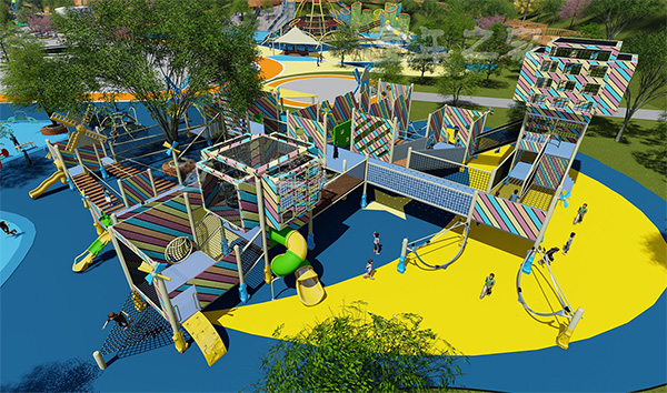 大型户外非标塑料滑梯小区儿童游乐场设备公园广场设施攀爬定制