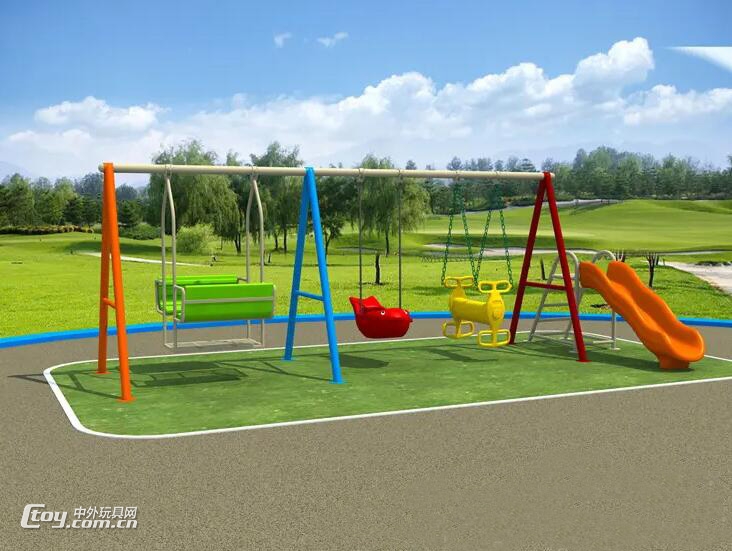 幼儿园专用游乐设备户外秋千滑梯组合厂家直销儿童公园秋千架坐椅