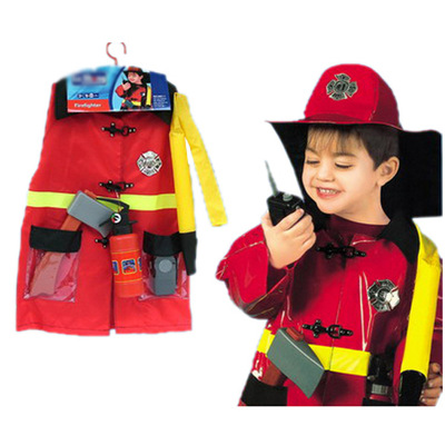 过家家玩具消防员服装角色扮演套装