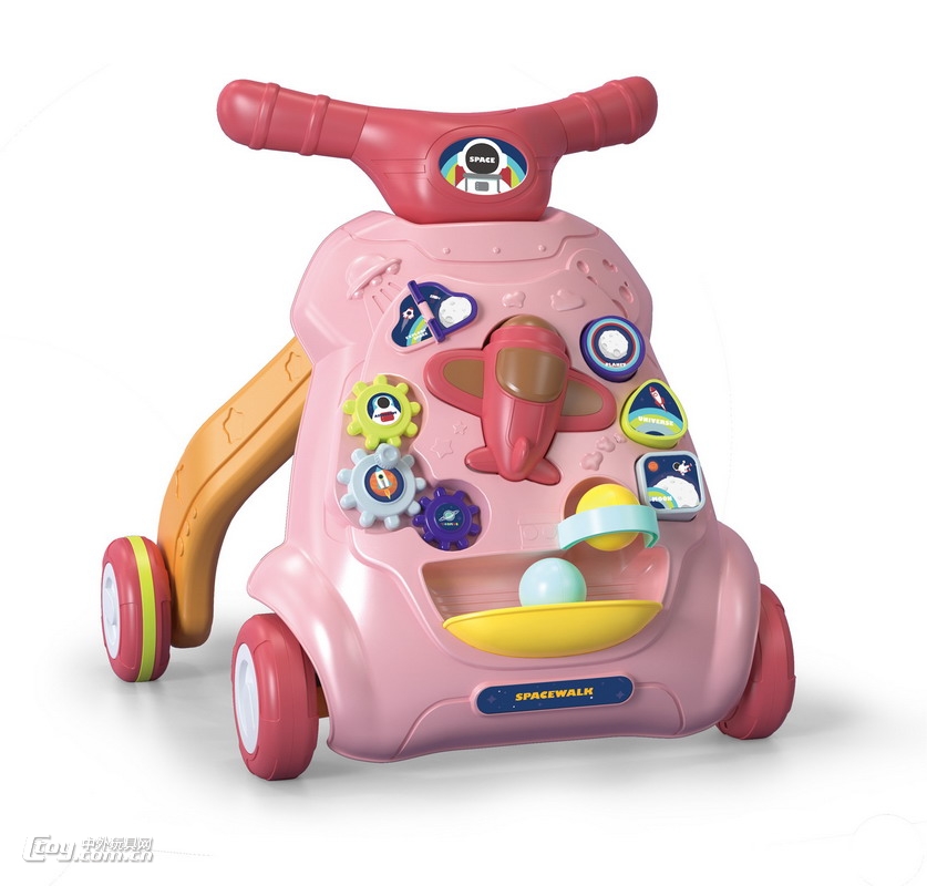 新款英文版婴幼儿益智学步车带灯光音乐