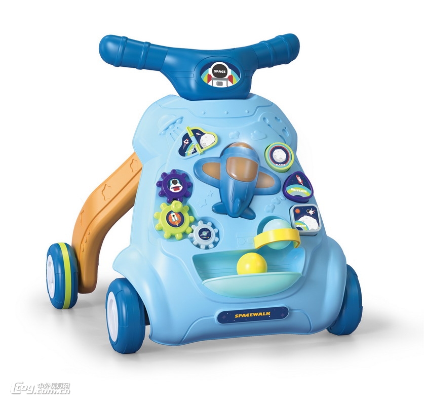 新款英文版婴幼儿益智学步车带灯光音乐