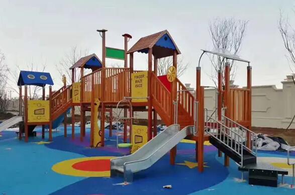 室外大型木质儿童滑梯_公园儿童滑梯_幼儿园儿童滑梯