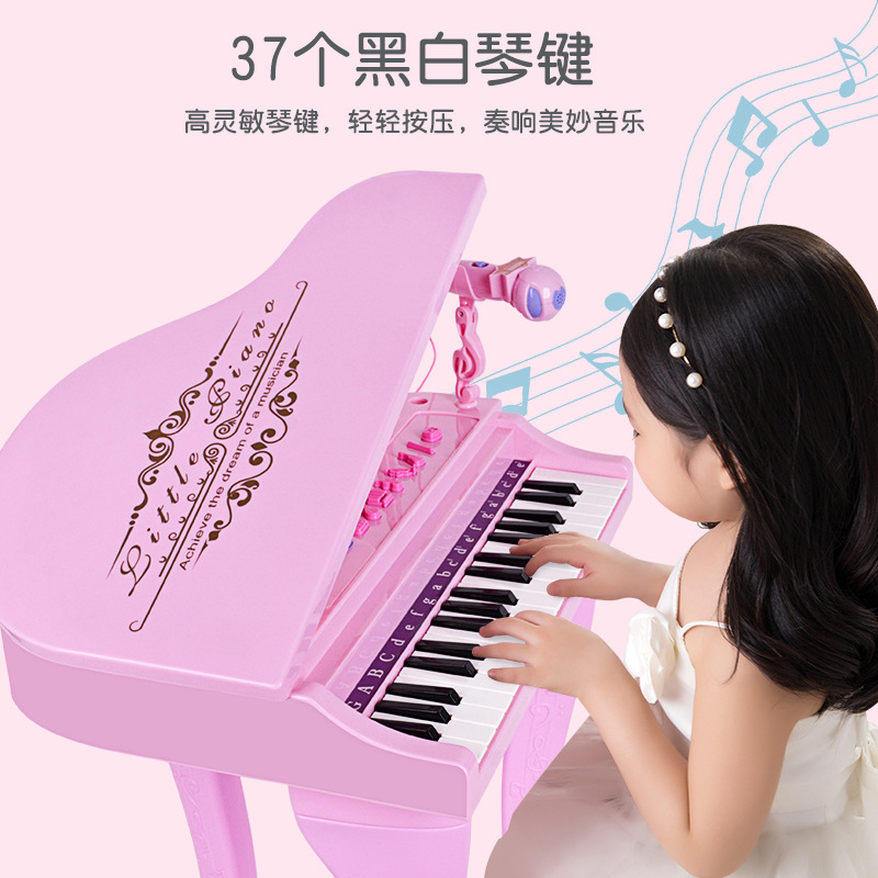 电子琴儿童初学小钢琴37个黑白琴键
