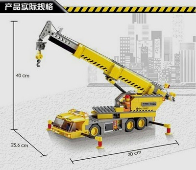 开智城市工程系列-重型工程吊车积木