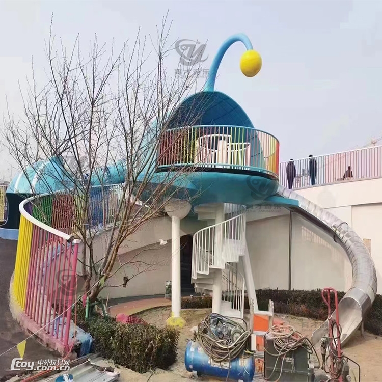 公园户外非标游乐设备滑滑梯 幼儿园大型无动力儿童玩具厂家