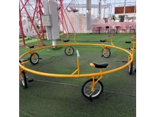 河南工厂直销游乐园设备多人协作自行车儿童旋转自行车
