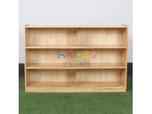 幼儿园收纳架 幼儿园教具柜 幼儿园实木玩具柜 三格教具柜