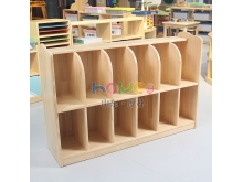 幼儿园实木书包柜 幼儿书包收纳架/柜