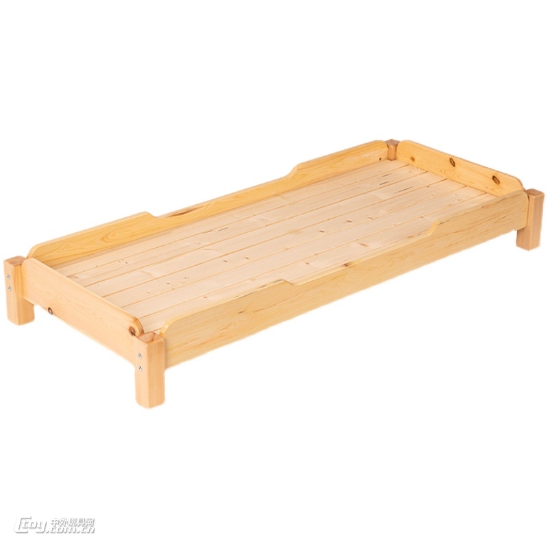 实木方腿重叠床樟子松重叠床幼儿园木质重叠床
