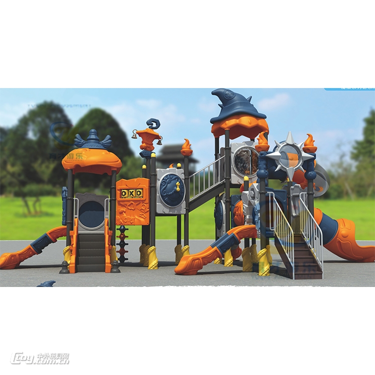 户外景区公园滑梯定制无动力塑料游乐设备室外网红儿童乐园设施