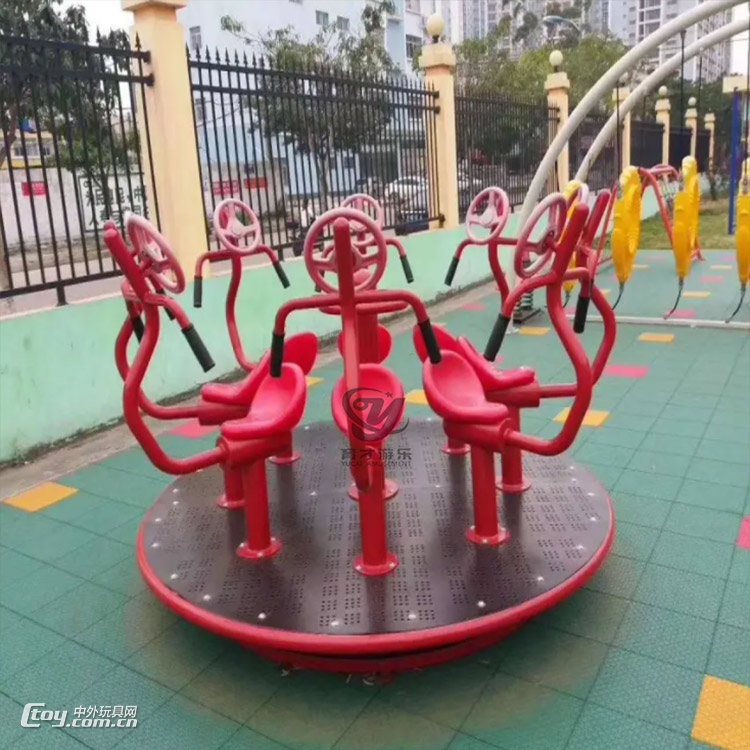 景区无动力游乐设备公园小区儿童游乐转椅户外转转椅游艺设备
