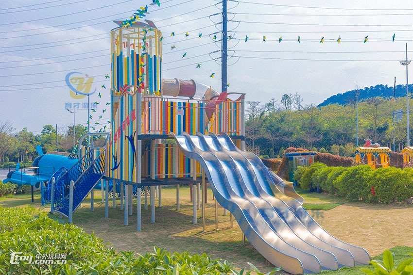 非标定制不锈钢滑梯户外儿童乐园室外大小型公园景区无动力设施