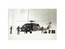 正义红师军人装备军事模型黑鹰直升机兵人玩具黑鹰拯救队