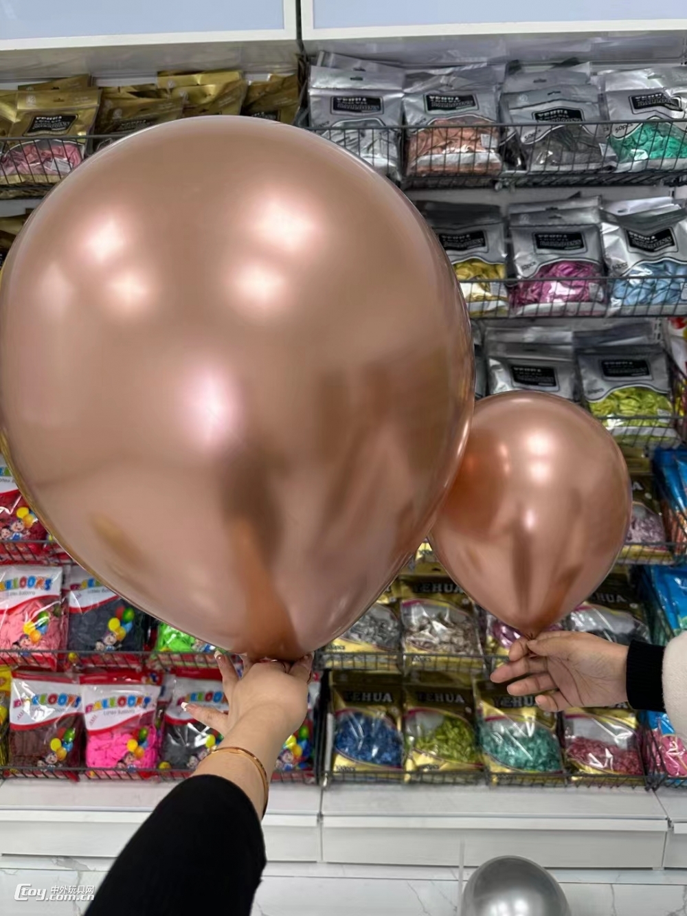 18寸9.5克玫瑰金金属气球