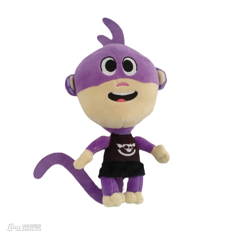 来图定制企业吉祥物玩偶猴子公仔厂家可小批量生产布艺玩偶