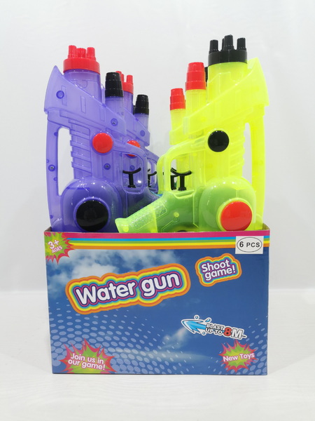 新款戏水透明水枪2合1