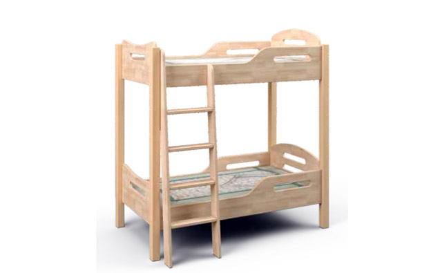 樟子松儿童床幼儿双层实木高低上下铺床幼儿园拆装双人床定制