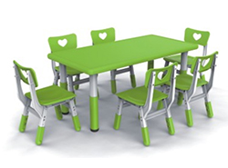 幼儿园桌椅厂家批发儿童塑料四人桌椅早教中心托育机构组合家具