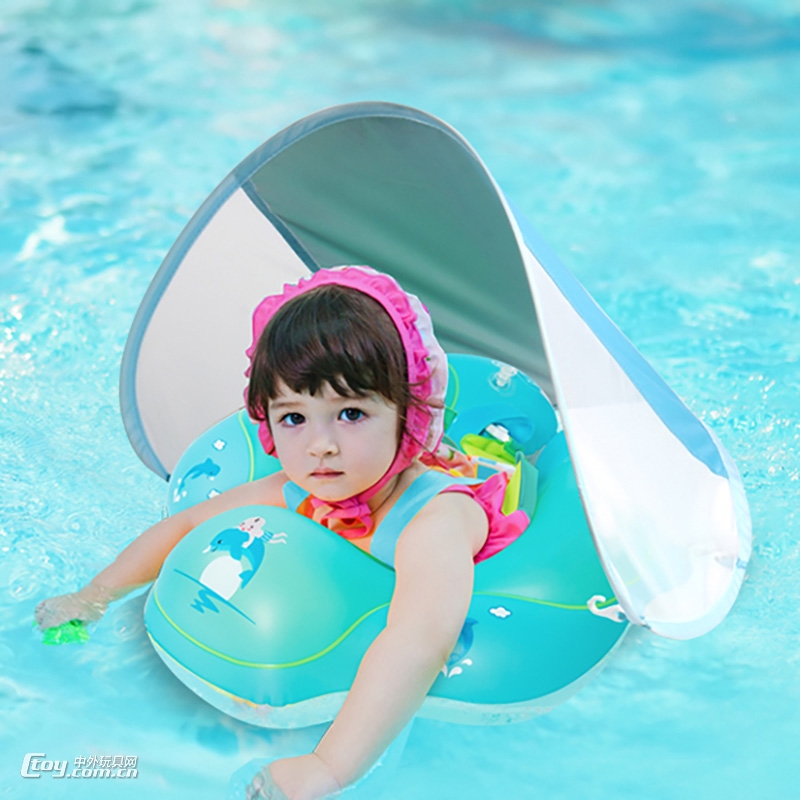 自游宝贝B1027W婴儿游泳趴圈*升级版 (网篷）