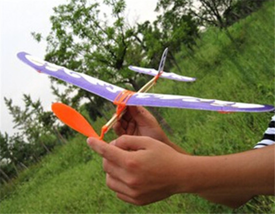 橡筋动力飞机雷鸟飞机模型玩具批发